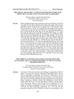 HIỆN TRẠNG, THÁCH THỨC và một số GIẢI PHÁP PHÁT TRIỂN NUÔI TRỒNG THỦY sản bền VỮNG VÙNG đầm THỊ nại, BÌNH ĐỊNH THE CURRENT ACTIVITIES, CHALLENGES AND SOLUTIONS FOR SUSTAINABLE AQUACULTURE DEVELOPMENT AT THI NAI LAGOON, BINH DINH PROVINCE 