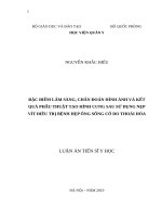 Đặc điểm lâm sàng, chẩn đoán hình ảnh và kết quả phẫu thuật tạo hình cung sau sử dụng nẹp vít điều trị bệnh hẹp ống sống cổ do thoái hóa (FULL TEXT)