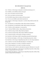 Đề cương dược lý 2 học lại   dược k3 (45 câu) 