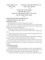 NỘI DUNG ôn THI tốt NGHIỆP môn KIẾN THỨC cơ sở NGÀNH tài CHÍNH DOANH NGHIỆP và NGÂN HÀNG 