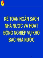 Bài giảng điện tử kế toán kho bạc NN