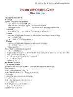 Ôn thi THPT quốc gia 2019   môn hóa học