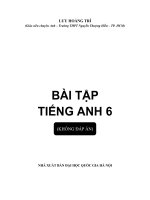 bài tập tiếng anh 6 lưu hoằng trí