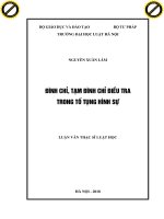 Đình chỉ, tạm đình chỉ điều tra trong tố tụng hình sự 