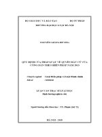 Quy định của pháp luật về quyền bầu cử của công dân theo hiến pháp năm 2013 