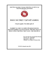 BÁO cáo THỰC tập GIỮA KHOÁ chuyên ngành tài chính quốc tế NGHIỆP vụ CHO VAY đối với KHÁCH HÀNG DOANH NGHIỆP tại NGÂN HÀNG THƯƠNG mại cổ PHẦN CÔNG THƯƠNG VIỆT NAM  CHI NHÁNH 12 