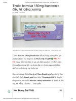 Thuốc bonviva 150mg ibandronic điều trị loãng xương