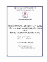 NHẬN xét một số đặc điểm lâm SÀNG, cận lâm SÀNG và kết QUẢ điều TRỊ u QUÁI KHÔNG THUẦN THỤC BUỒNG TRỨNG 