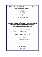 ĐÁNH GIÁ kết QUẢ điều TRỊ gãy LIÊN mấu CHUYỂN XƯƠNG đùi BẰNG kết hợp XƯƠNG nẹp KHÓA tại BỆNH VIỆN hữu NGHỊ VIỆT đức 