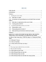 Xây dựng công cụ phân tích chỉ số khả năng thanh toán và chỉ số khả năng sinh lời cho công ty TNHH xây dựng và thương mại thành thịnh, tỉnh thái nguyên