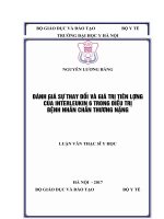 ĐÁNH GIÁ sự THAY ĐỔIVÀ GIÁ TRỊ TIÊN LƯỢNG của INTERLEUKIN 6 TRONG điều TRỊ BỆNH NHÂNCHẤN THƯƠNG NẶNG 