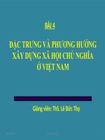 Đặc trưng và phương hướng xây dựng chủ nghĩa xã hội ở Việt Nam: Chính trị Cao đẳng giáo dục nghề nghiệp 2022