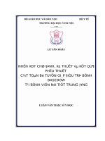 NHẬN xét CHỈ ĐỊNH, kỹ THUẬT và kết QUẢ PHẪU THUẬT cắt TOÀN bộ TUYẾN GIÁP điều TRỊ BỆNH BASEDOW tại BỆNH VIỆN nội TIẾT TRUNG ƯƠNG 