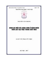 ĐÁNH GIÁ mức độ LOÃNG XƯƠNG ở BỆNH NHÂN VIÊM LOÉT đại TRỰC TRÀNG CHẢY máu 