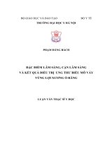 ĐẶC điểm lâm SÀNG, cận lâm SÀNG và kết QUẢ điều TRỊ  UNG THƯ BIỂU mô vảy VÙNG lợi XƯƠNG ổ RĂNG 