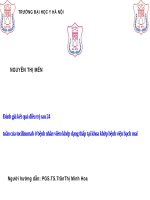 Đánh giá kết quả điều trị sau 24 tuần của tocilizumab ở bệnh nhân viêm khớp dạng thấp tại khoa khớp bệnh viện bạch mai 