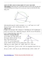 Chủ đề 12  tứ giác nội tiếp toán hình lớp 9  đầy đủ