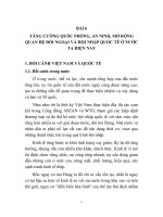 bài giảng word: Tăng cường quốc phòng an ninh, mở rộng đối ngoại và hợp tác quốc tế (Cao đẳng giáo dục nghề nghiệp)