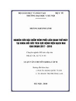 NGHIÊN cứu đặc điểm VIÊM PHỔI LIÊN QUAN THỞ máy tại KHOA hồi sức TÍCH cực BỆNH VIỆN BẠCH MAI GIAI đoạn 2017   2018 