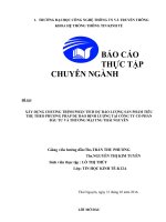 Xây dựng chương trình phân tích dự báo lượng sản phẩm tiêu thụ theo phương pháp dự báo định lượng tại công ty cổ phần đầu tư và thương mại TNG thái nguyên