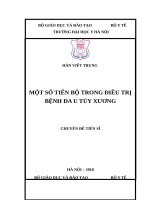 MỘT số TIẾN bộ TRONG điều TRỊ BỆNH đa u tủy XƯƠNG 