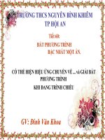 Bài giảng Đại số 8 chương 4 bài 4: Bất phương trình bậc nhất một ẩn