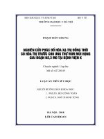 NGHIÊN cứu PHÁC đồ hóa xạ TRỊ ĐỒNG THỜI có hóa TRỊ TRƯỚC CHO UNG THƯ vòm mũi HỌNG GIAI đoạn n2,3 m0 tại BỆNH VIỆN k 