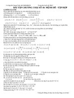 bai tập mệnh đề tập hợp toán 10