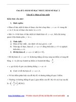 Chú đề 2  hàm số bậc nhất, hàm số bậc hai