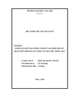 ĐÁNH GIÁ kết QUẢ PHẪU THUẬT tạo HÌNH mũi sử DỤNG kết hợp sụn tự THÂN và vật LIỆU NHÂN tạo 