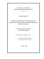NGHIÊN cứu ẢNH HƯỞNG của TINH TRÙNG ít yếu dị DẠNG đến kết QUẢ THỤ TINH và HÌNH THÁI PHÔI NGÀY 2 TRONG kỹ THUẬT ICSI 