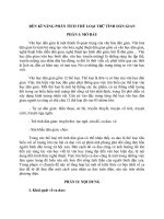 RÈN kĩ NĂNG PHÂN TÍCH THỂ LOẠI TRỮ TÌNH dân GIAN