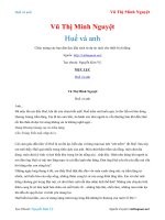 Huế và anh   vũ thị minh nguyệt 