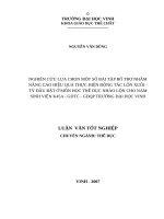 Nghiên cứu lựa chọn một số bài tập bổ trợ nhằm nâng cao hiệu quả thực hiện động tác lộn xuôi   tỳ đầu  bật ở môn họcthể dục nhào lộn cho nam sinh viên k45a   GDTC   GDQP ttrường đại học vinh