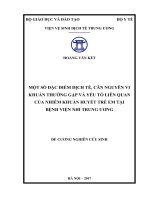 MỘT số đặc điểm DỊCH tễ, căn NGUYÊN VI KHUẨN THƯỜNG gặp và yếu tố LIÊN QUAN của NHIỄM KHUẨN HUYẾT TRẺ EM tại BỆNH VIỆN NHI TRUNG ƯƠNG 