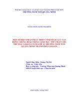 Một số biện pháp và hình thức phát triển tính tích cực vận động trong hoạt động giáo dục thể chất cho trẻ mẫu giáo 5 6 tuổi lớp a2 trường MN quảng minh, thành phố sầm sơn 