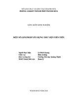 Một số giải pháp xây dựng thư viện tiên tiến 