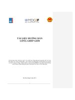 Tài liệu hướng dẫn nghiệp vụ đánh giá tác động của chính sách