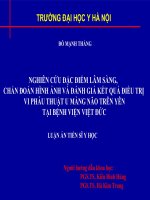 NGHIÊN cứu đặc điểm lâm SÀNG, CHẨN đoán HÌNH ẢNH và ĐÁNH GIÁ kết QUẢ điều TRỊ  VI PHẪU THUẬT u MÀNG não TRÊN yên tại BỆNH VIỆN VIỆT đức 