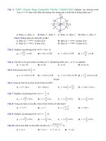 Chương 1   hàm số LƯỢNG GIÁC và PHƯƠNG TRÌNH LƯỢNG GIÁC   mức độ 1 phần 1