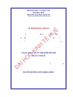 Phân tích các nhân tố ảnh hưởng đến quyết định sử dụng dịch vụ viễn thông của khách hàng tại mobifone thừa thiên huế 