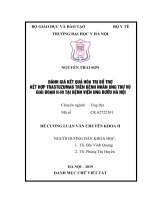 ĐÁNH GIÁ kết QUẢ hóa TRỊ bổ TRỢ kết hợp TRASTUZUMAB TRÊN BỆNH NHÂN UNG THƯ vú GIAI đoạn II III tại BỆNH VIỆN UNG bướu hà nội 