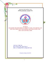 Đưa phim truyền hình và phim tư liệu vào trong các tiết dạy môn ngữ văn 9 nhằm làm tăng hứng thú học tập cho học sinh 