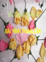 Bài giảng Hình học 8 chương 1 bài 3: Hình thang cân