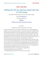 Những tiền đề của một học thuyết tiên tiến và cách mạng   đào việt hải 