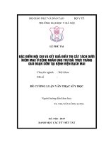 ĐẶC điểm nội SOI và kết QUẢ điều TRỊ cắt TÁCH dưới NIÊM mạc ở BỆNH NHÂN UNG THƯ đại TRỰC TRÀNG GIAI đoạn sớm tại BỆNH VIỆN BẠCH MAI 