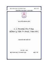 Các phương pháp mổ bệnh lý tồn tại ống phúc tinh mạc 