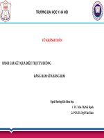 ĐÁNH GIÁ kết QUẢ điều TRỊ TỦY BUỒNG RĂNG HÀM sữa BẰNG IRM 