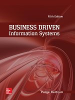 Giáo trình business driven information systems 5th by baltzan 1 