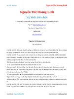 Sự tích tiền bối   nguyễn thế hoàng linh 